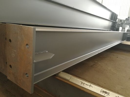 İnşaat Prefabrik Çelik Yapı H Bölümü Sütun Çubuk Düşük Alaşım Boyalı / Galvanize