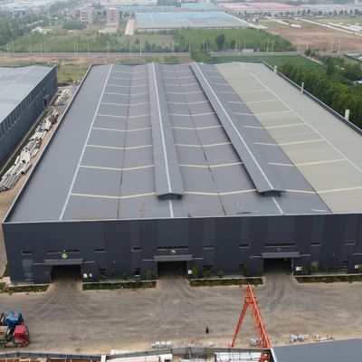 Q235B / Q355B Çelik ile Çimento Fabrikası Depolama için Ağır Hizmet Prefabrik Çelik Yapı Deposu