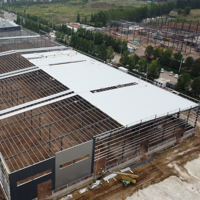 Sıcak Daldırma Galvanizli Çerçeveli Endüstriyel Çelik Yapı Binası