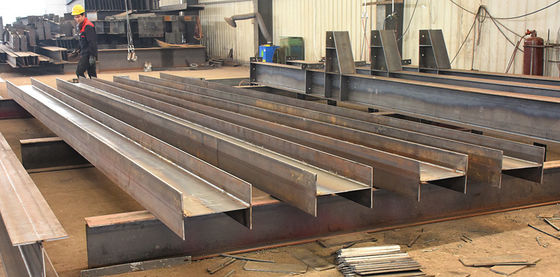 Özel kaynaklı H kirişli yapısal çelik Q235B Q355B ASTM A36