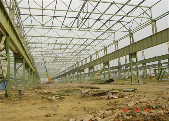 Q235B Geniş Açıklıklı Prefabrik Depo Binası Çelik Yapı İmalatı