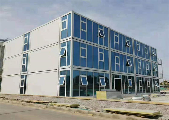 Prefabrik Konteyner Evi Galvanizli Yapı Cam Yün Panel