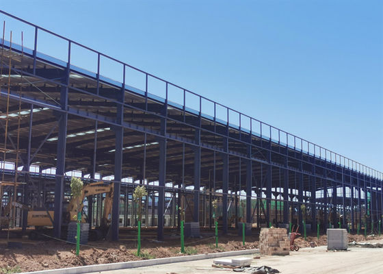 Büyük Açıklıklı Prefabrik Çelik Yapı Binası Gıda Depolama Deposu