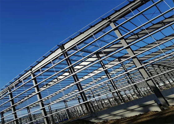 Geniş Açıklıklı Çelik Yapı Binası Prefabrik Çelik Yapı Deposu
