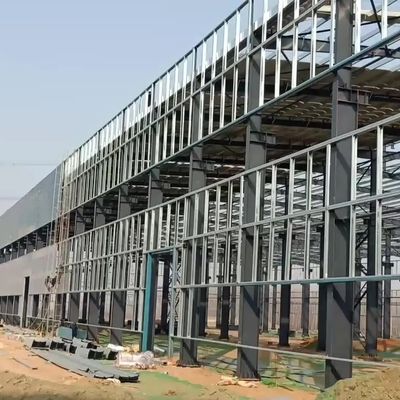 Çok Katlı Geniş Açıklıklı Prefabrik Çelik Otopark Yapısı Q235B Q355B