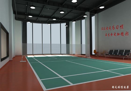 Önceden Üretilmiş Çelik Yapı Badminton Salonu Q235B Q355B Malzemesi