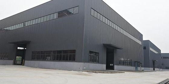 Sabit Uzun Uzaylı Çelik Yapı H Bölümü Boyalı Büyük Çelik Çerçeve Bina Prefab Atölyesi