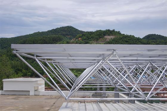 Ödeme istasyonları için prefabrik çelik uzay çerçeve kanopisi