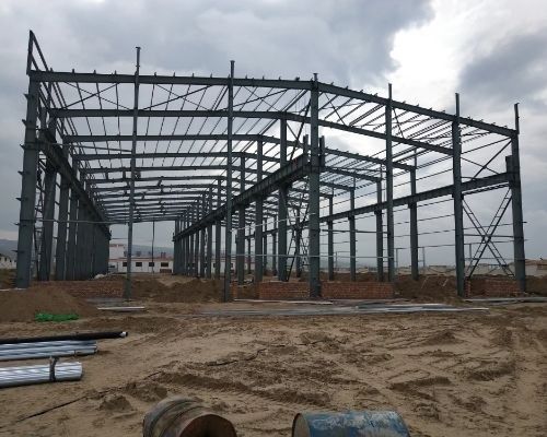 Endüstriyel Hazırlanmış Hafif Çelik Yapı Depo Binası H Bölümü İnşaat Çin tarafından üretildi