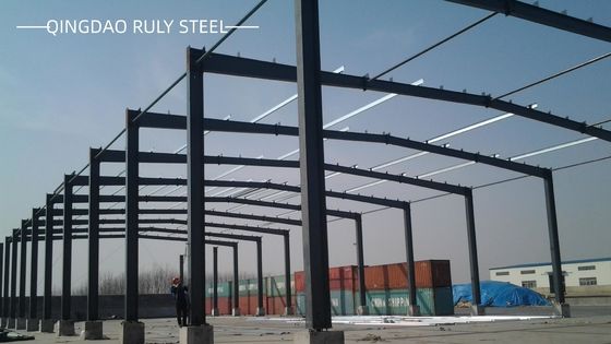 Büyük Aralıklı Özel Endüstriyel Fabrika Şedi Önden Yapımlı Çelik Yapı Atölyesi