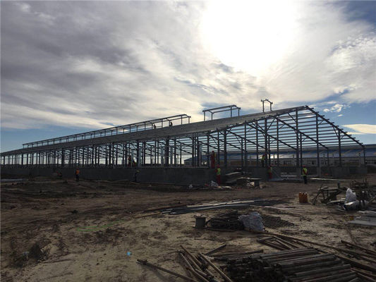 Q355B Süt işleme tesisi için prefabrik çelik yapı yapısı