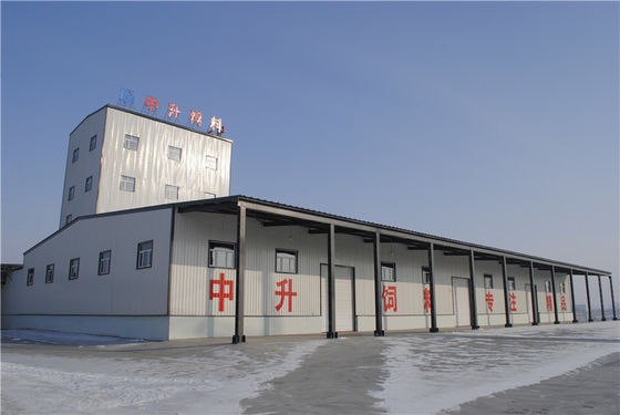 Portal Çerçeve Modern Prefab Atölyesi Yüksek Dereceli Özellik Yapım Depozito için tasarlanmıştır