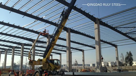 Portal Çerçeve Modern Prefab Atölyesi Yüksek Dereceli Özellik Yapım Depozito için tasarlanmıştır