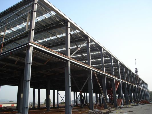 Yüksek Kaliteli Büyük Aralıklı Galvanizli Çerçeve Özelleştirilebilir Çelik Yapı Derneği