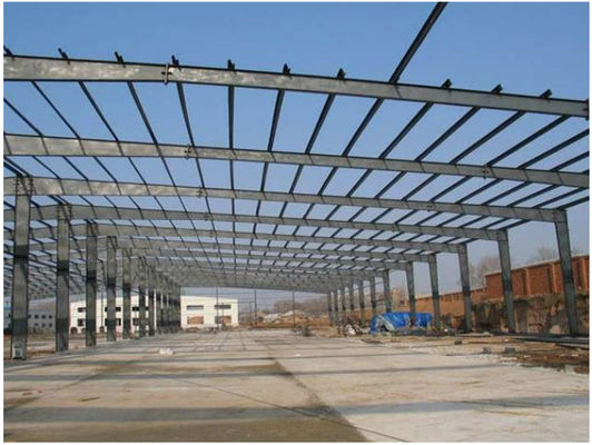 H Bölüm Çelik Prefab depo binası Sıcak olarak yuvarlanmış ekonomik endüstriyel hafif ağırlıklı geniş çaplı