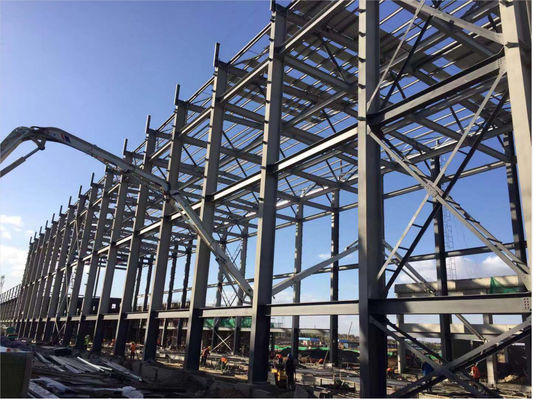 Hızlı Üretim Hafif Prefab çelik yapısı Bina Büyük Geniş Portal Çerçeve Metal Depo