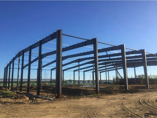 50 Yıllık Ömürlü Prefabrik Çelik Yapı Deposu Q235B Q355B