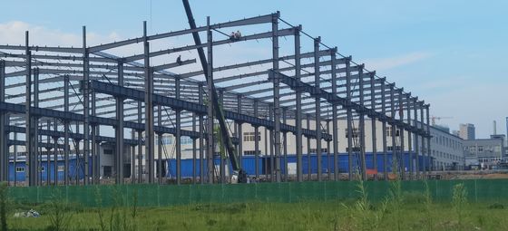 H Bölüm Çerçeve Parça Prefabrik Çelik Atölyeleri Yüksek Rüzgar Direnci Ücretsiz özelleştirme