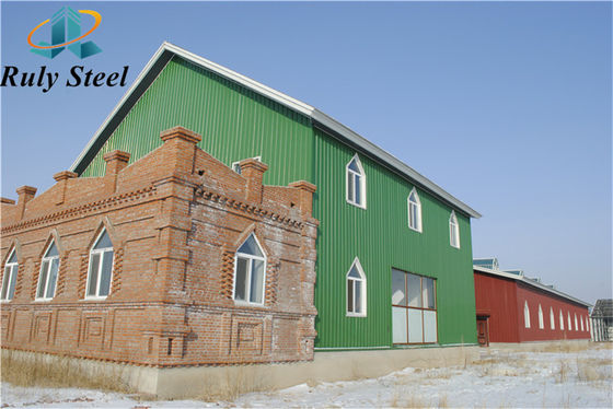Depo binası için metal prefab çelik yapı imalatı