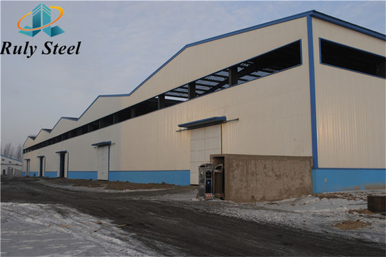 Prefabrik Metal Çelik Yapı Fabrikasyon Büyük Aralıklı Çeşitli Çatı