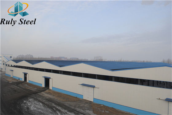 Prefabrik Metal Çelik Yapı Fabrikasyon Büyük Aralıklı Çeşitli Çatı