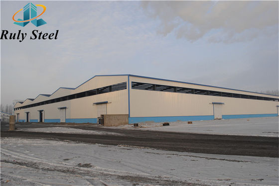 Prefabrik Metal Çelik Yapı Fabrikasyon Büyük Aralıklı Çeşitli Çatı