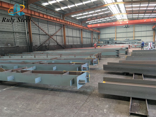 Yüksek Kaliteli Prefabrik Çelik Yapı Bina İnşaat Çok Katlı Büyük Aralıklı Atölyesi Soğuk Depolama Metal Şedi
