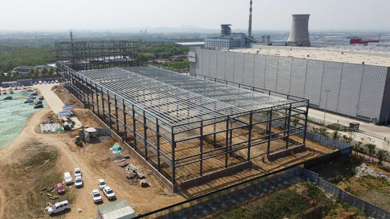 H-Bölümü kirişleri ile prefabrik çelik yapı deposu 50 yıllık ömür süresi