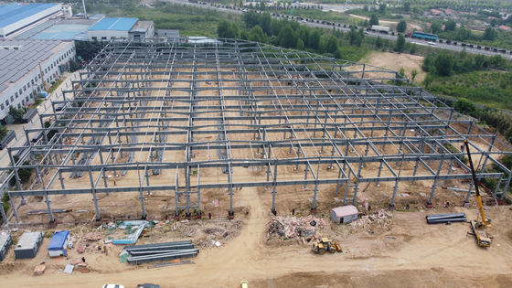 H-Bölümü kirişleri ile prefabrik çelik yapı deposu 50 yıllık ömür süresi