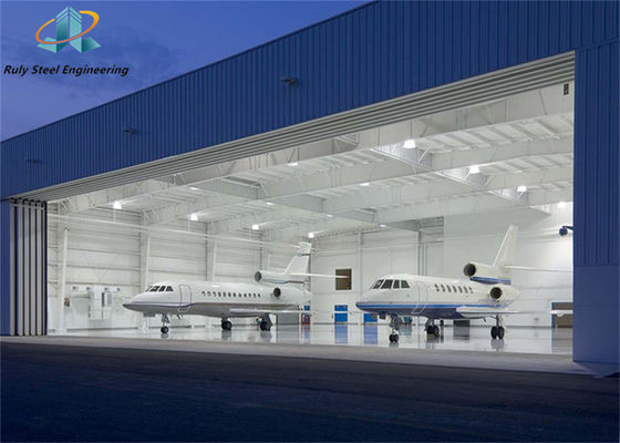 Uçak depolaması için prefabrik çelik hangar Q235B Q355B