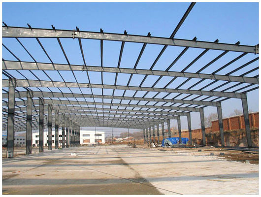 Büyük Aralık Önyapı/Ön Yapı H Çubuk Tasarımı Bina Metal Q355/Q235 Fabrika Depo Atölyesi Çelik Yapı