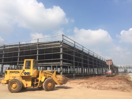 Metal İnşaat Prefabrikasyon/Prefabrikasyon Tasarım Çerçeve Çelik Yapı/Prefabrikasyon Bina/Depo
