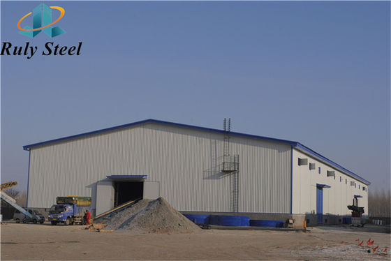 Çelik İnşaat Prefabrik Çelik Çerçeve Malzeme H kiriş ve sütun Büyük Aralıklı Çelik Fabrikası Depo