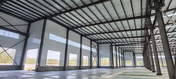 Düşük maliyetli prefabrik çelik yapısı Endüstriyel bina tasarımı deposu ile depolama salonu