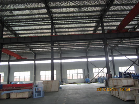 Prefabrik Çelik Çerçeve İnşaat Montajı Kolay Dalgalanmış Metal Bina Çelik Yapı Depo