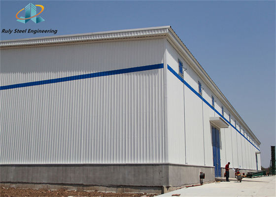 Prefabrik Çelik Çerçeve İnşaat Montajı Kolay Dalgalanmış Metal Bina Çelik Yapı Depo