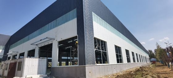 H-Kesit Kirişli ve Galvaniz Kaplamalı Prefabrik Çelik Depo