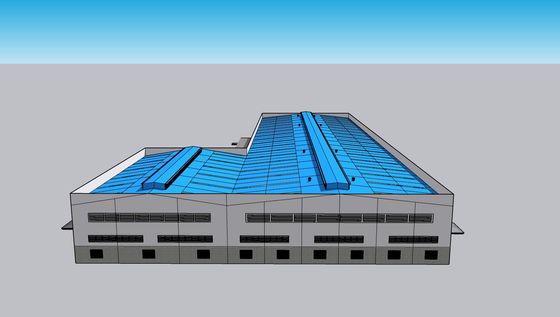 Prefabrik Çelik Yapı Deposu H-Kesit Kirişleri Özelleştirilebilir Boyutlar