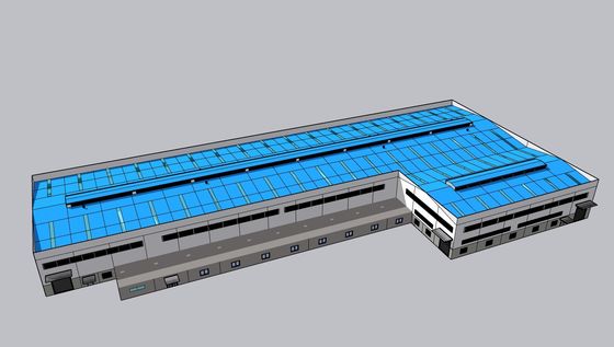 İçeride Galvanizli Çelik Yapı Yüksek Güçlü Uzun Yaşam Süresi