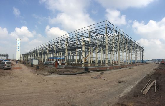 Prefabrik Çelik Yapı Depo Q355 Özel Boyut 50 Yıl Hayat