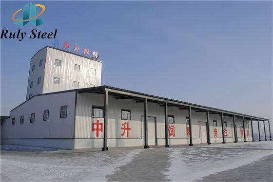 Hazırlanmış Hafif Çelik Yapı Atölyesi Fabrika Uzun Uzunluk Yüksek Kaliteli Özel Yapı