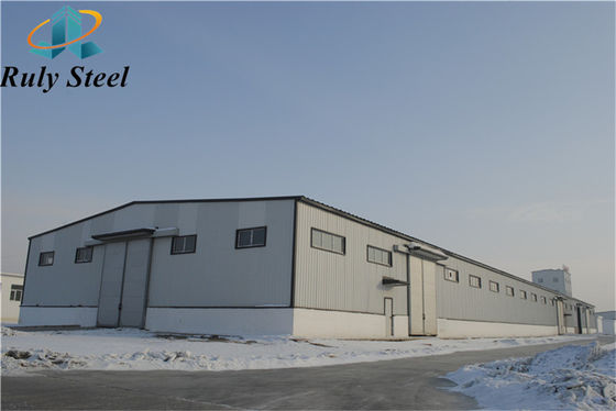 Hazırlanmış Hafif Çelik Yapı Atölyesi Fabrika Uzun Uzunluk Yüksek Kaliteli Özel Yapı