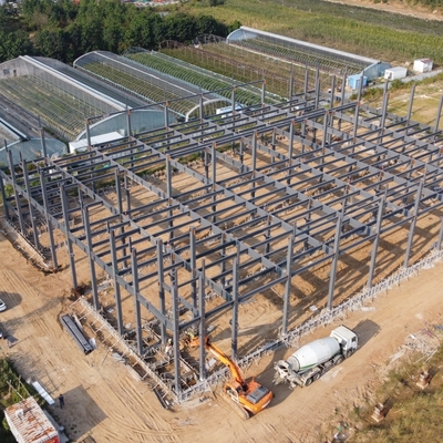 Prefabrik Çelik Depo Binası Q235B Q355B H-Kiriş Çerçeve