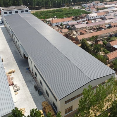 H Bölümü kirişleri ile prefabrik çelik çerçeve depo