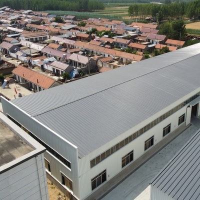 H Bölümü kirişleri ile prefabrik çelik çerçeve depo