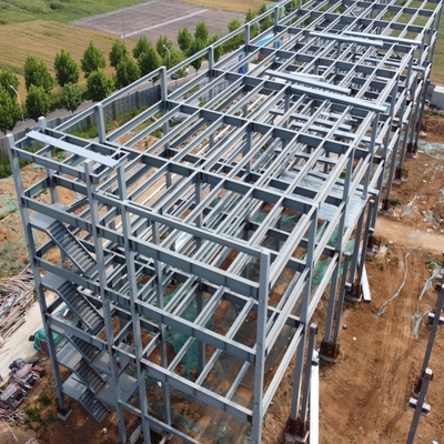 Kapalı ofisli büyük aralık prefabrik çelik binası