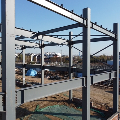 Prefabrik Çelik Atölyesi Q235B Q355B ASTM A36, 50 Yıllık Ömür