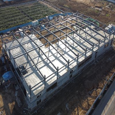 Mezzanine ile özel prefabrik çelik araç deposu