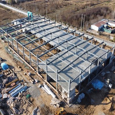 Mezzanine ile özel prefabrik çelik araç deposu