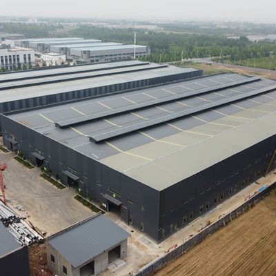 Q235B / Q355B Çelik ile Çimento Fabrikası Depolama için Ağır Hizmet Prefabrik Çelik Yapı Deposu